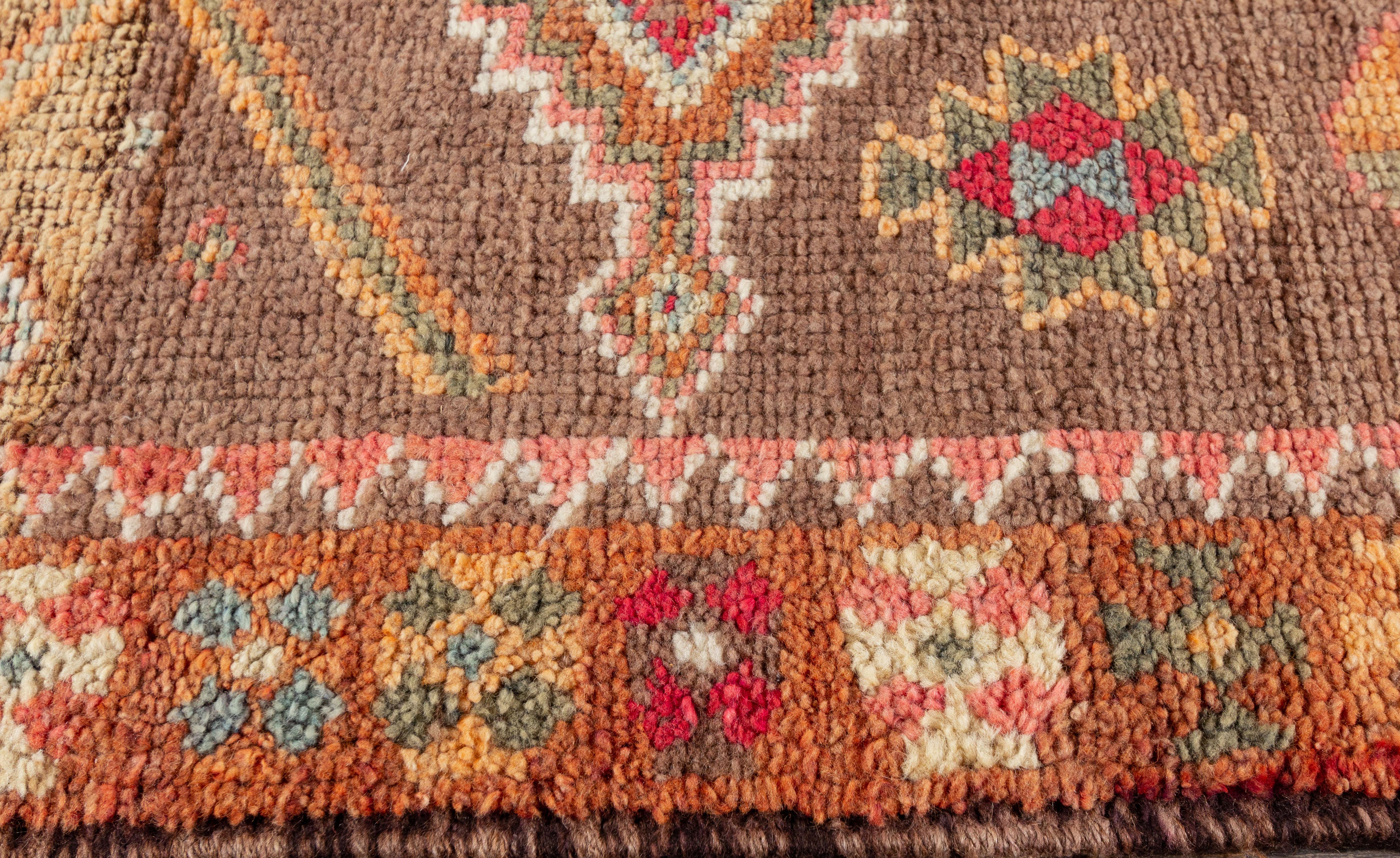 Türkischer anatolischer Läufer, 1,01 m x 3,7 m, türkischer Teppich (Wolle) im Angebot