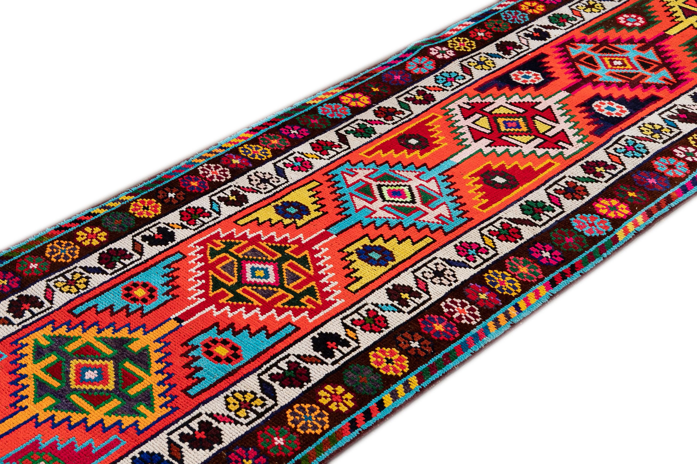 Vintage Turkish Anatolian Runner Rug For Sale 3