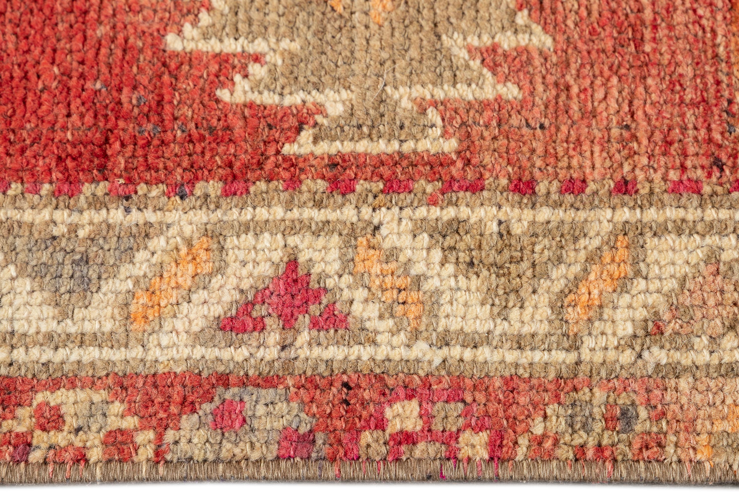 Wool Vintage Turkish Anatolian Runner Rug