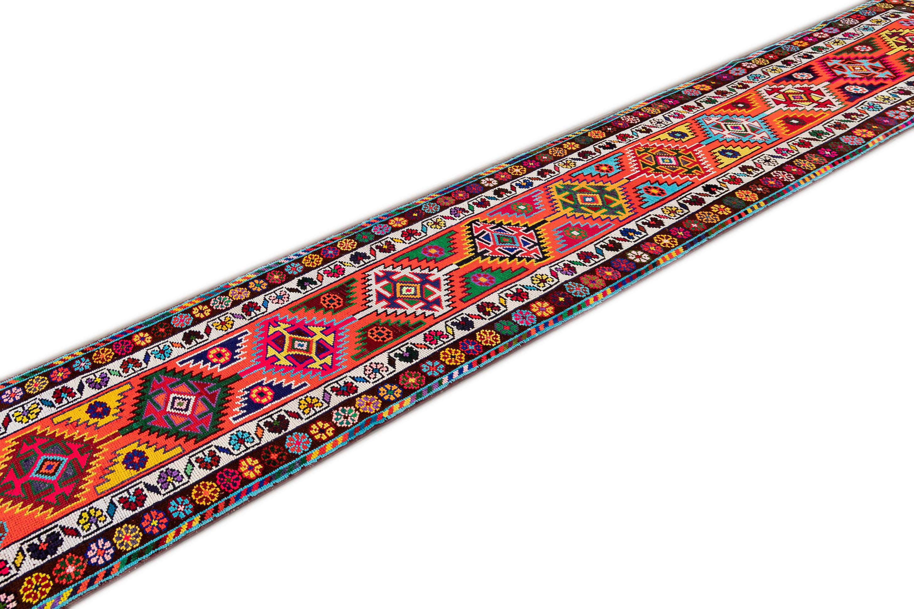 Vintage Turkish Anatolian Runner Rug For Sale 2