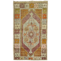 Vintage Turkish Anatolian Scatter Rug