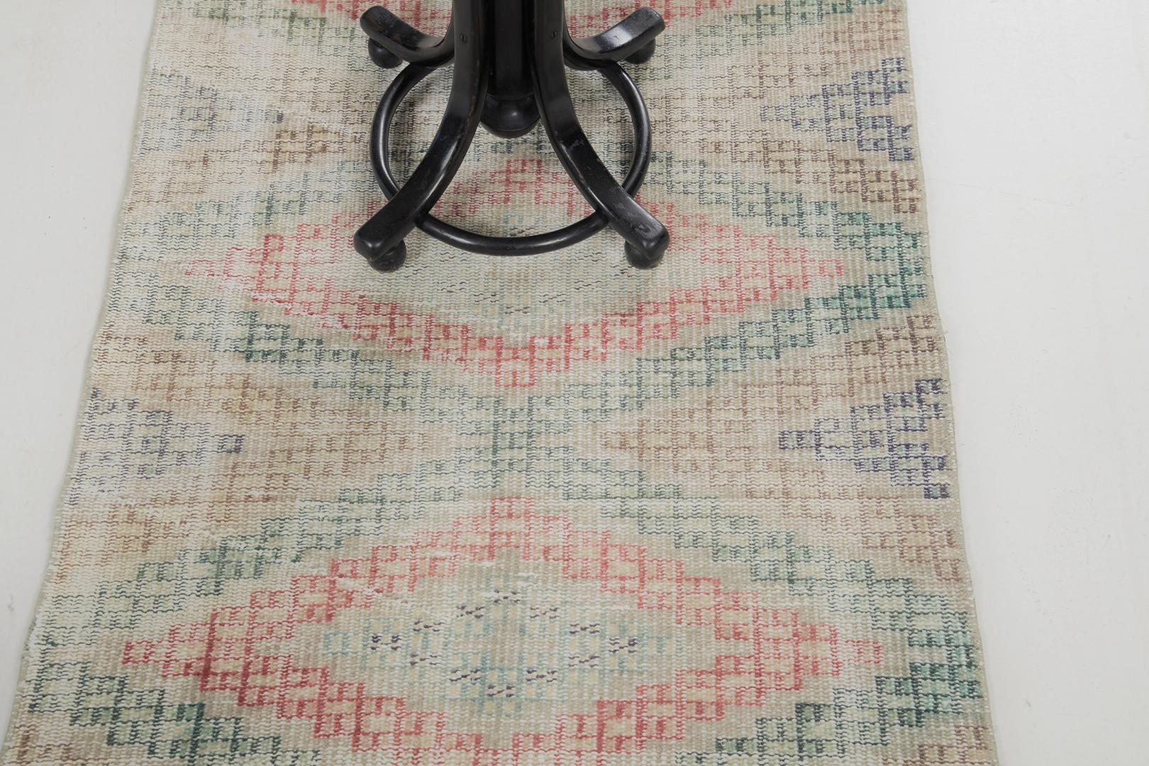 Milieu du XXe siècle Tapis vintage turc Anatolian Sparta by Mehraban Rugs en vente