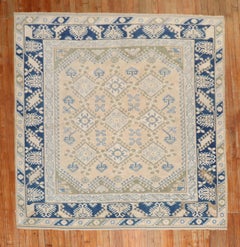 Vintage Turkish Anatolian Square Carpet