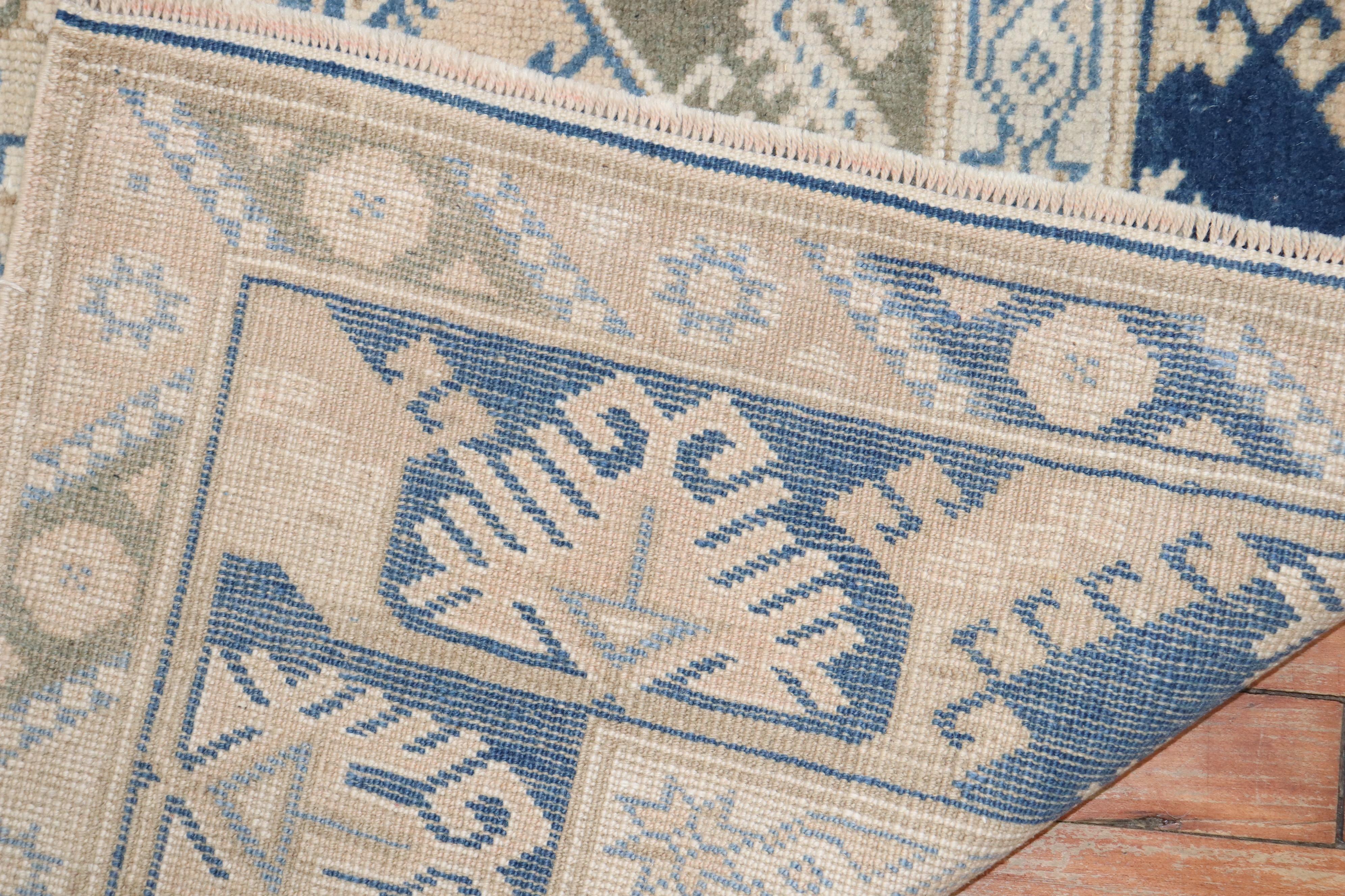 Wool Vintage Turkish Anatolian Square Carpet For Sale