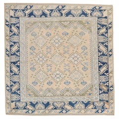 Vintage Turkish Anatolian Square Carpet