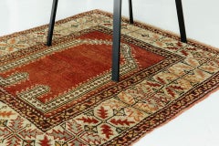 Vintage Turkish Anatolian Square Rug