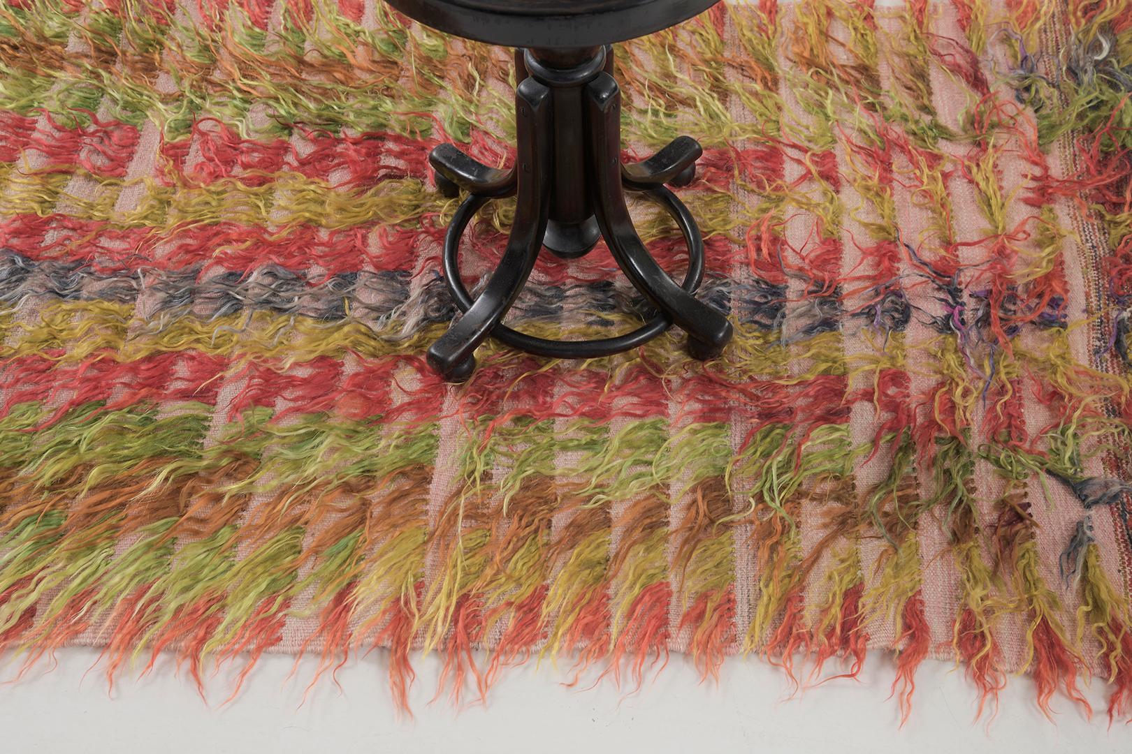 Vintage Turkish Anatolian Tulu mediados del siglo XX en venta