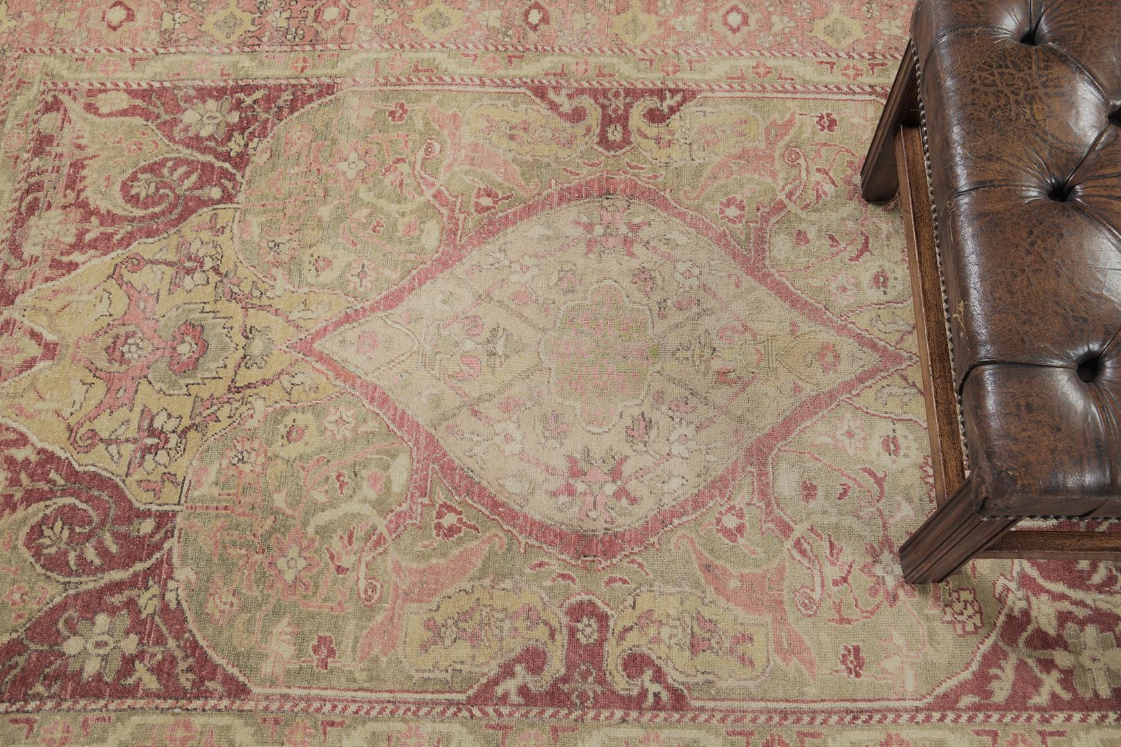 Hand-Knotted Vintage Turkish Anatolian Urgup by Mehraban Rugs For Sale