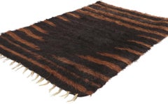 1950's Turkish Angora Wool Carpet with Modern Style