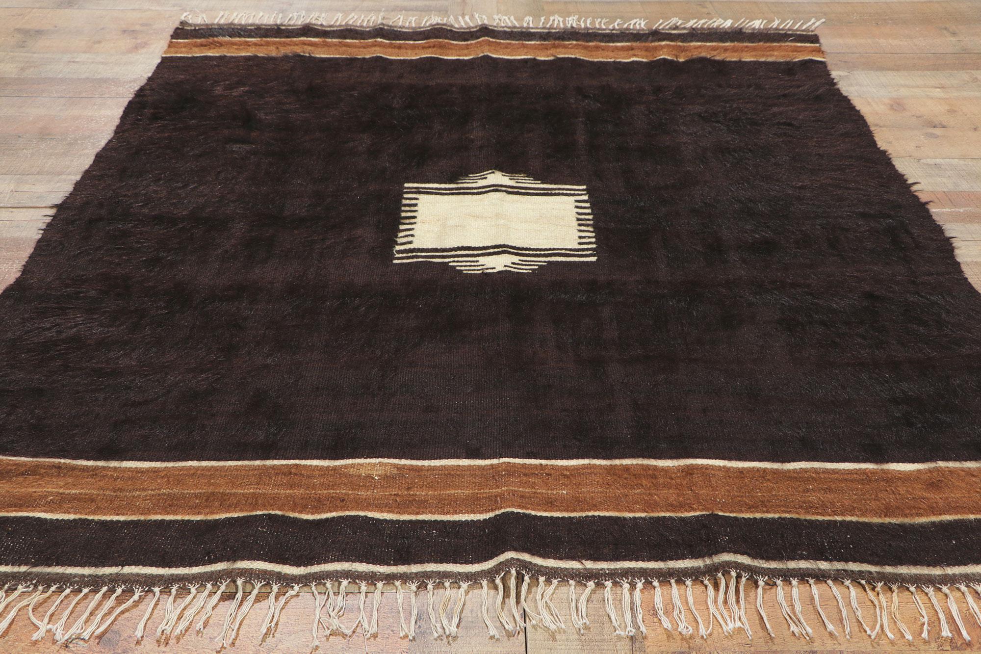 Tappeto in lana d'angora turca degli anni '50 con stile moderno in vendita 1