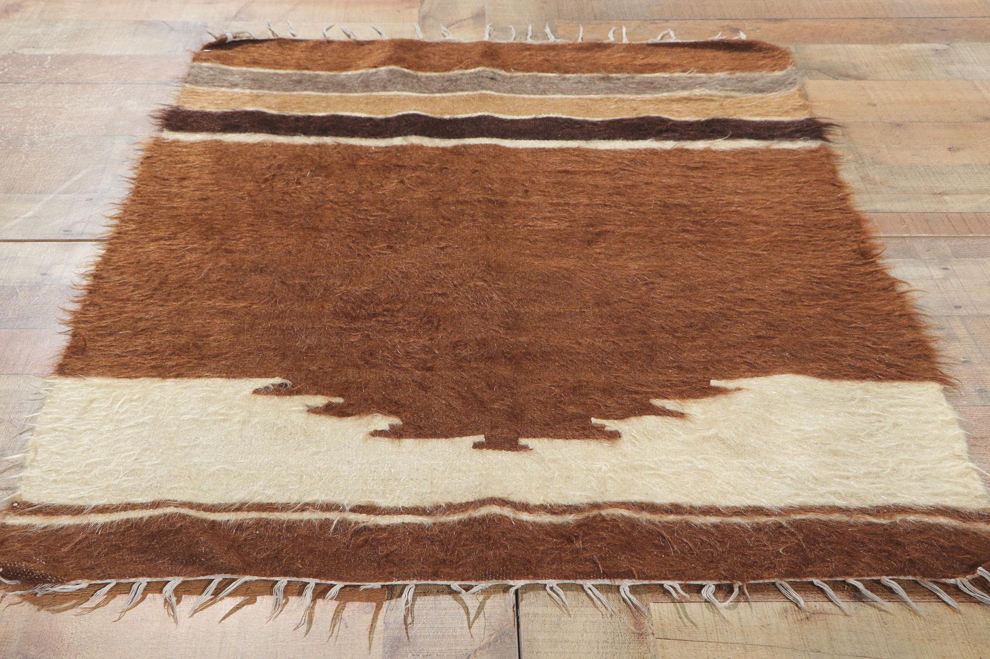 1950's Turkish Angora Wool Carpet with Modern Style For Sale 3