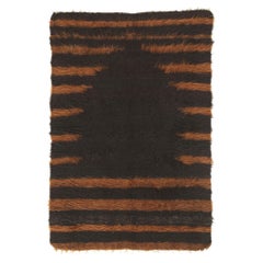 Retro Turkish Angora Wool Blanket Kilim Rug