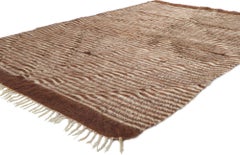 1950's Turkish Angora Wool Carpet with Modern Style