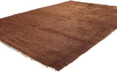 1950's Turkish Angora Wool Carpet with Modern Style