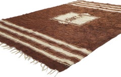1950's Turkish Angora Wool Carpet with Modern Style