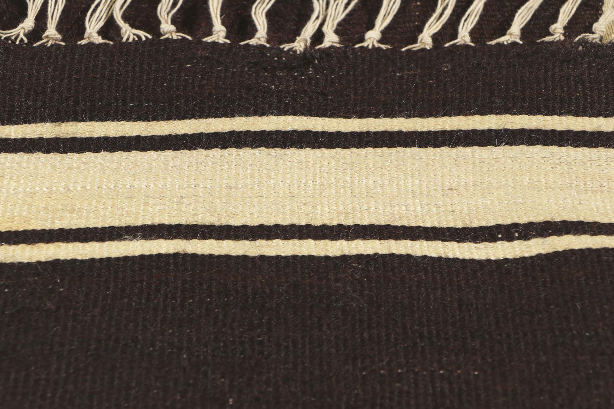 Türkischer Angora-Kelim-Teppich aus Wolle im Vintage-Stil (Handgewebt) im Angebot