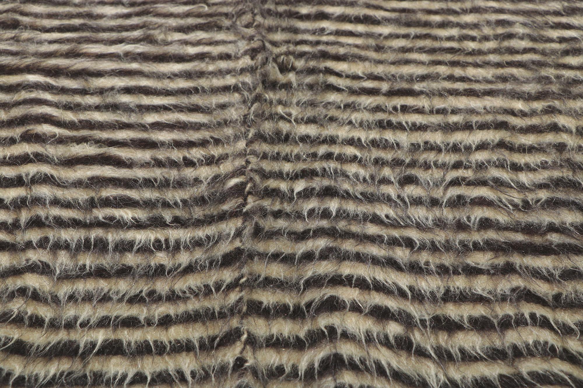 Vintage Turkish Angora Wool Kilim Blanket Rug For Sale 1