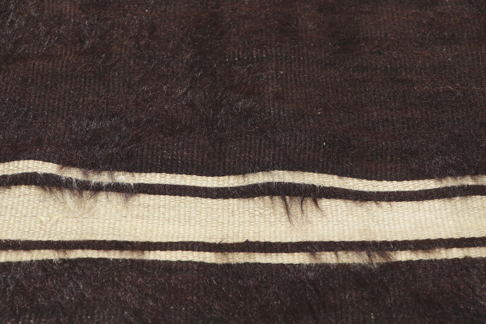 Türkischer Angora-Kelim-Teppich aus Wolle im Vintage-Stil (Angorawolle) im Angebot