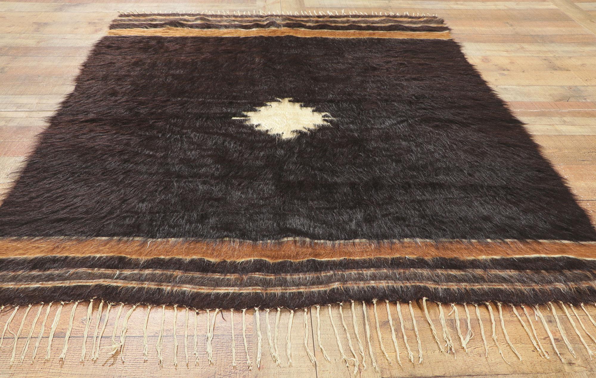 Angora Tapis turc en laine angora des années 1950 avec style moderne en vente