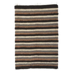 Türkischer Angora-Woll-Kilim-Teppich, Vintage