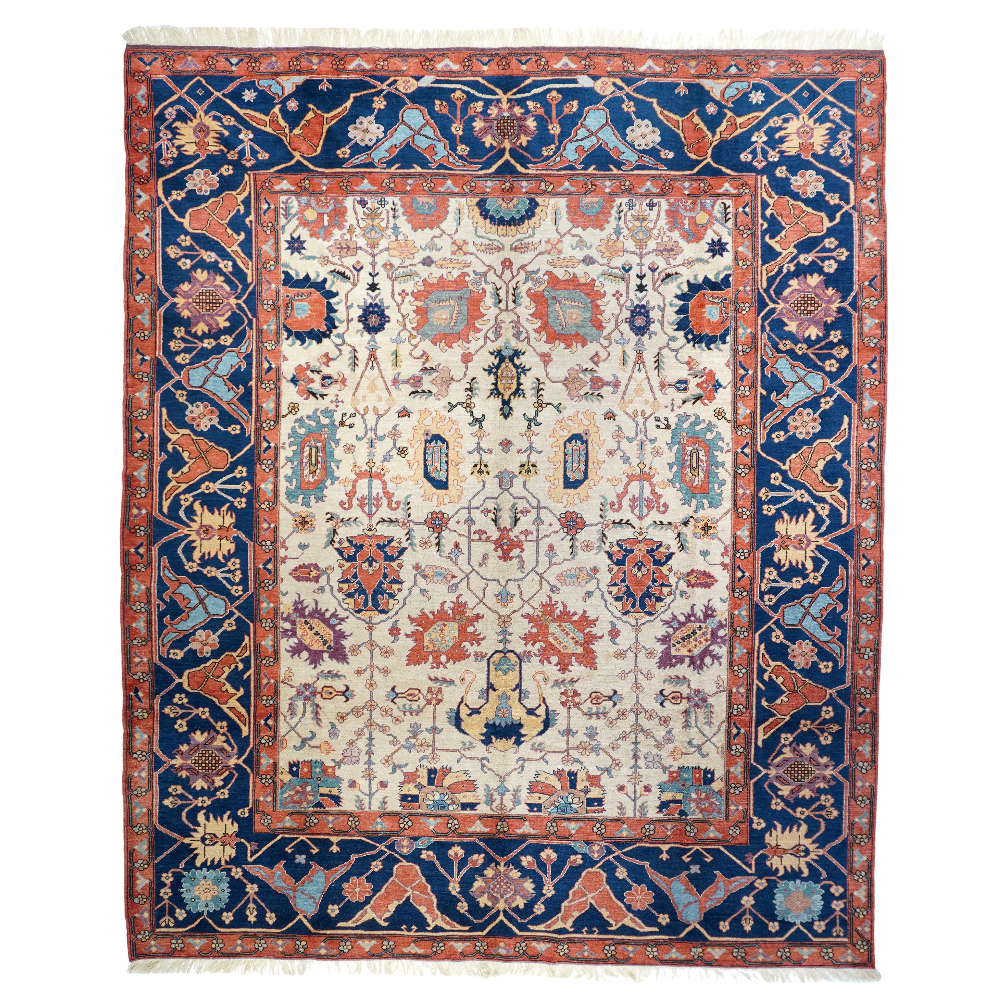 Alfombra turca vintage 9'0" x 10'8