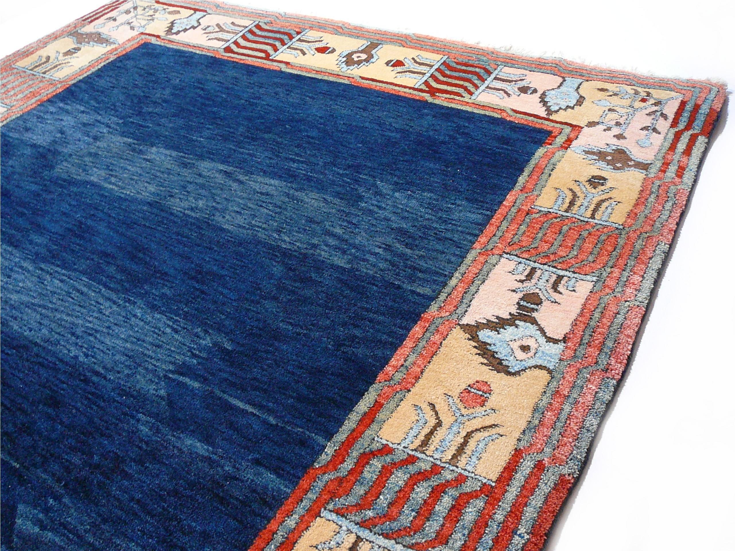 Hand-Knotted Vintage turkish AZERI rug