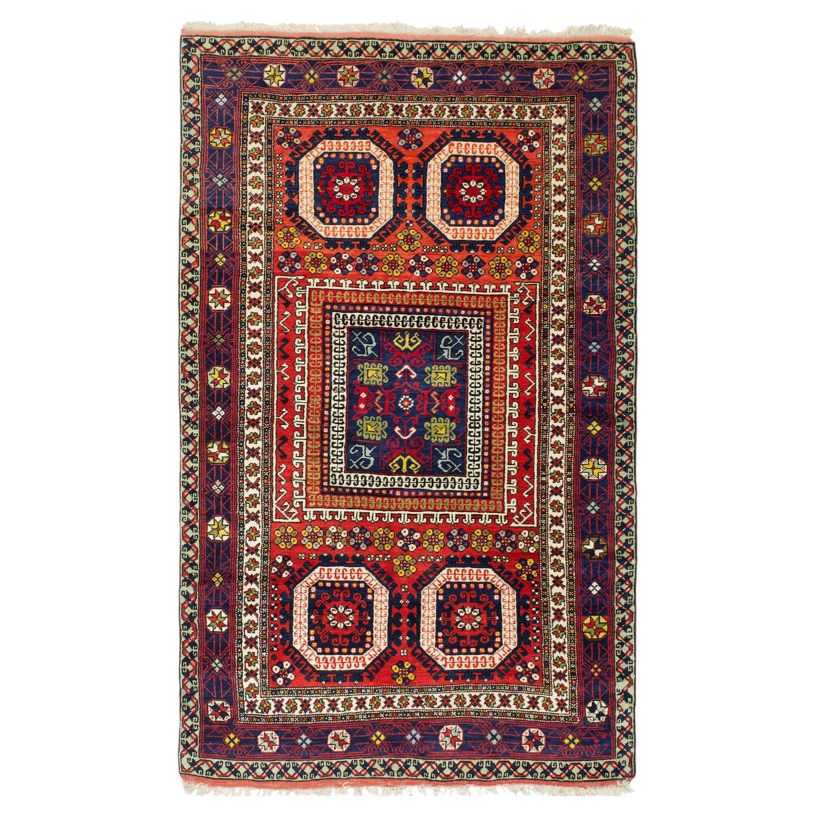 Vintage Turkish Bergama Rug