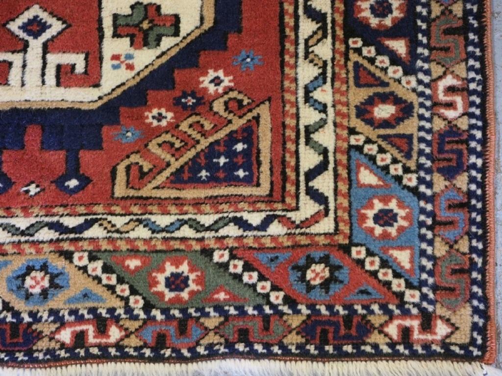 20th Century Vintage Turkish Bergama Rug of Traditional Village Design, About 60 Years Old For Sale