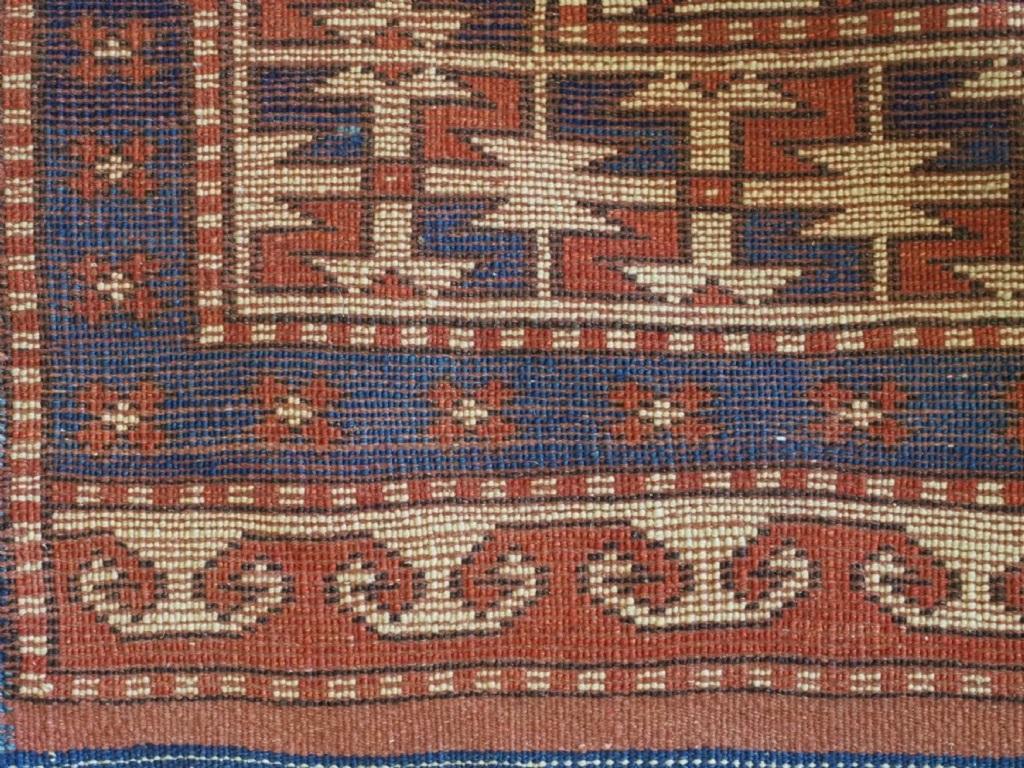 Alfombra turca vintage Bergama con diseño de medallón de estrellas, de unos 60 años de antigüedad en Excelente estado para la venta en Moreton-In-Marsh, GB
