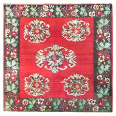 Türkischer bessarabischer Kelim-Teppich im Vintage-Stil