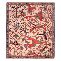 Vintage Turkish Bidjar Design Wagireh Sampler Rug.5 ft 4 in x 6 ft 3 in