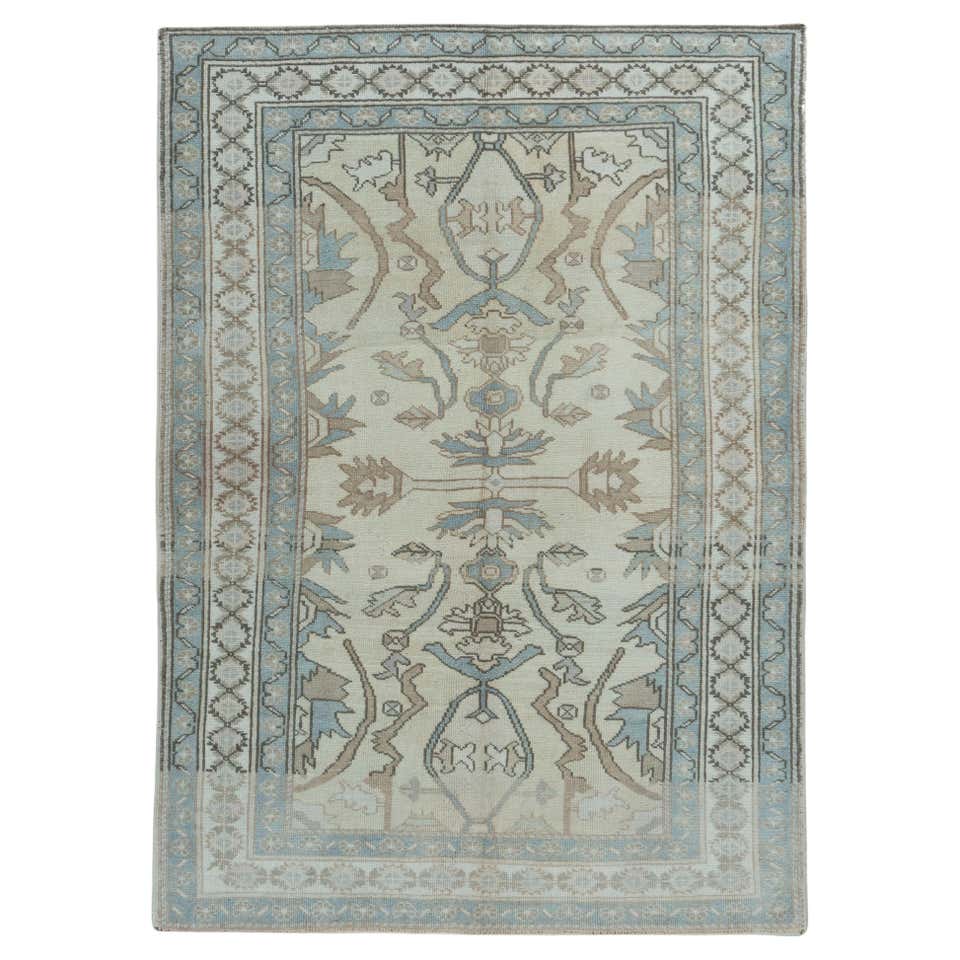 Vintage Turkish Turquoise Rug For Sale at 1stDibs | turquoise turkish ...