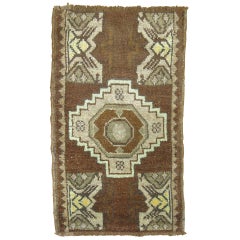 Vintage Turkish Brown Rug