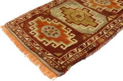 Vintage Turkish Carpet, Anatolian Enchantment Meets Stylish Durability