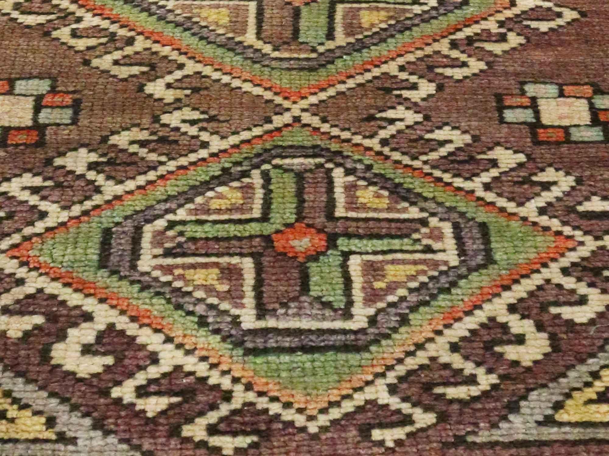 Vintage Turkish Carpet, Anatolian Enchantment Meets Stylish Durability In Good Condition For Sale In Dallas, TX