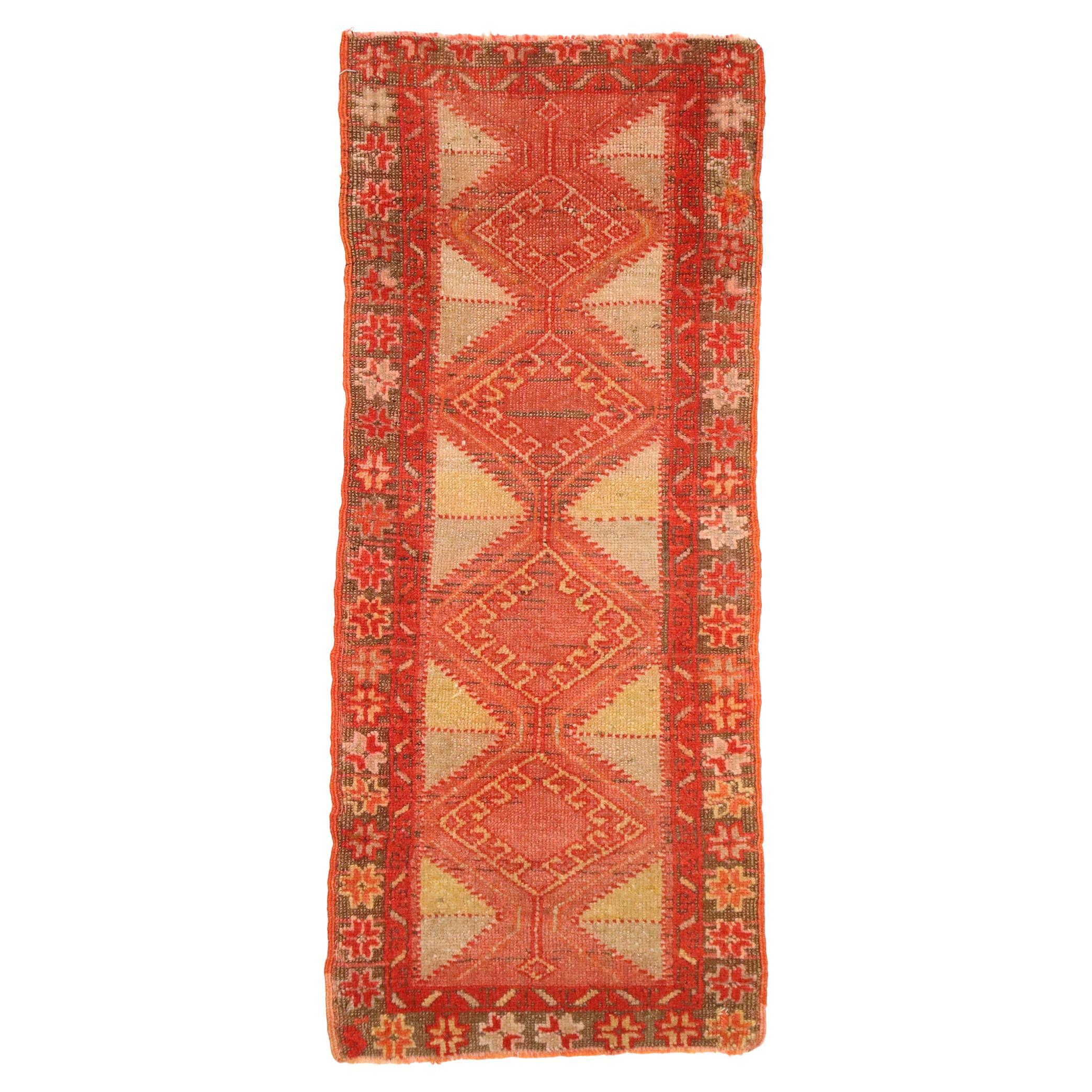 Vintage Turkish Carpet,  Anatolian Enchantment Meets Stylish Durability