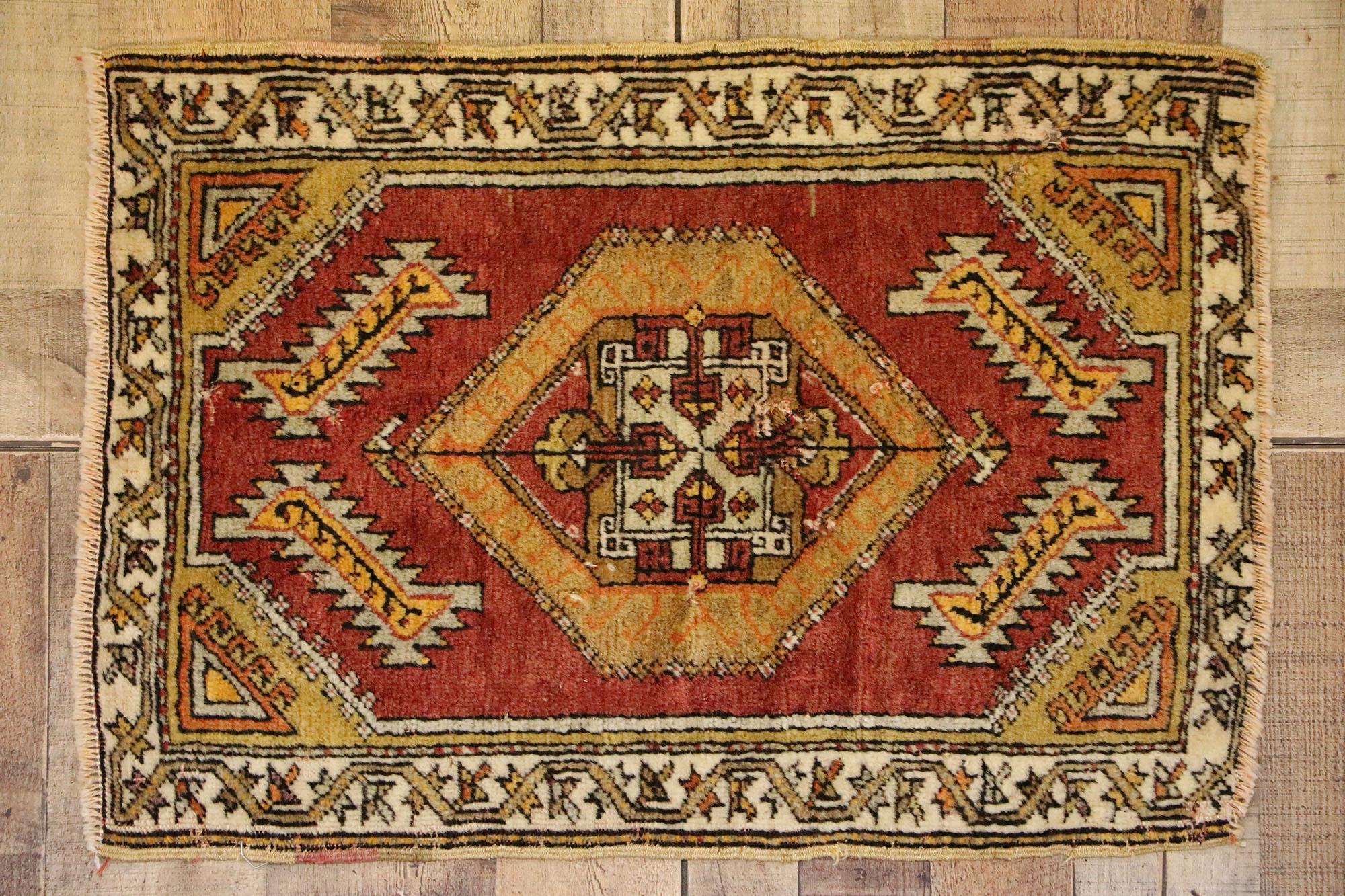 Oushak Vintage Turkish Carpet, Timeless Appeal Meets Stylish Durability For Sale