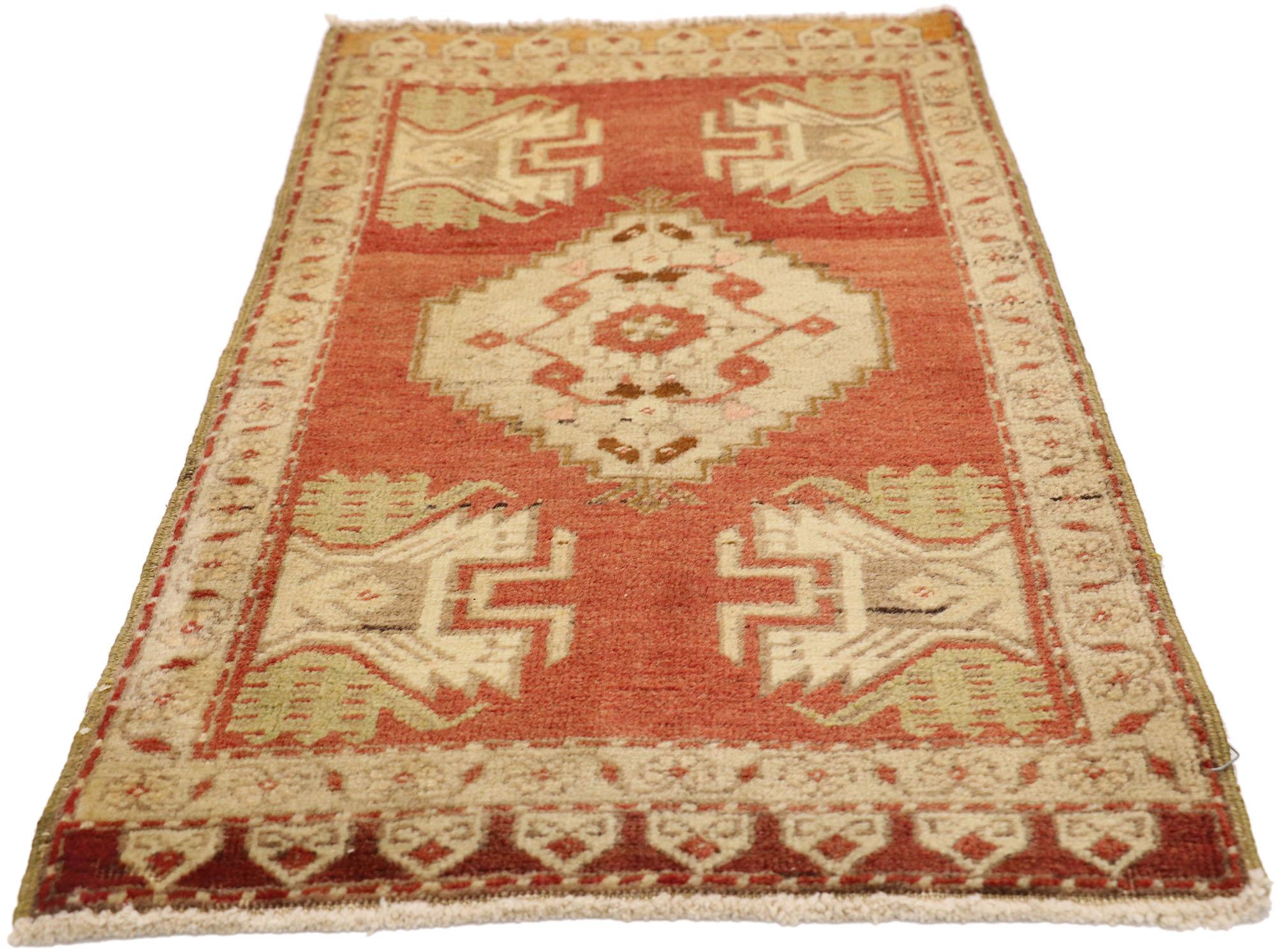 Oushak Vintage Turkish Carpet, Timeless Appeal Meets Stylish Durability For Sale