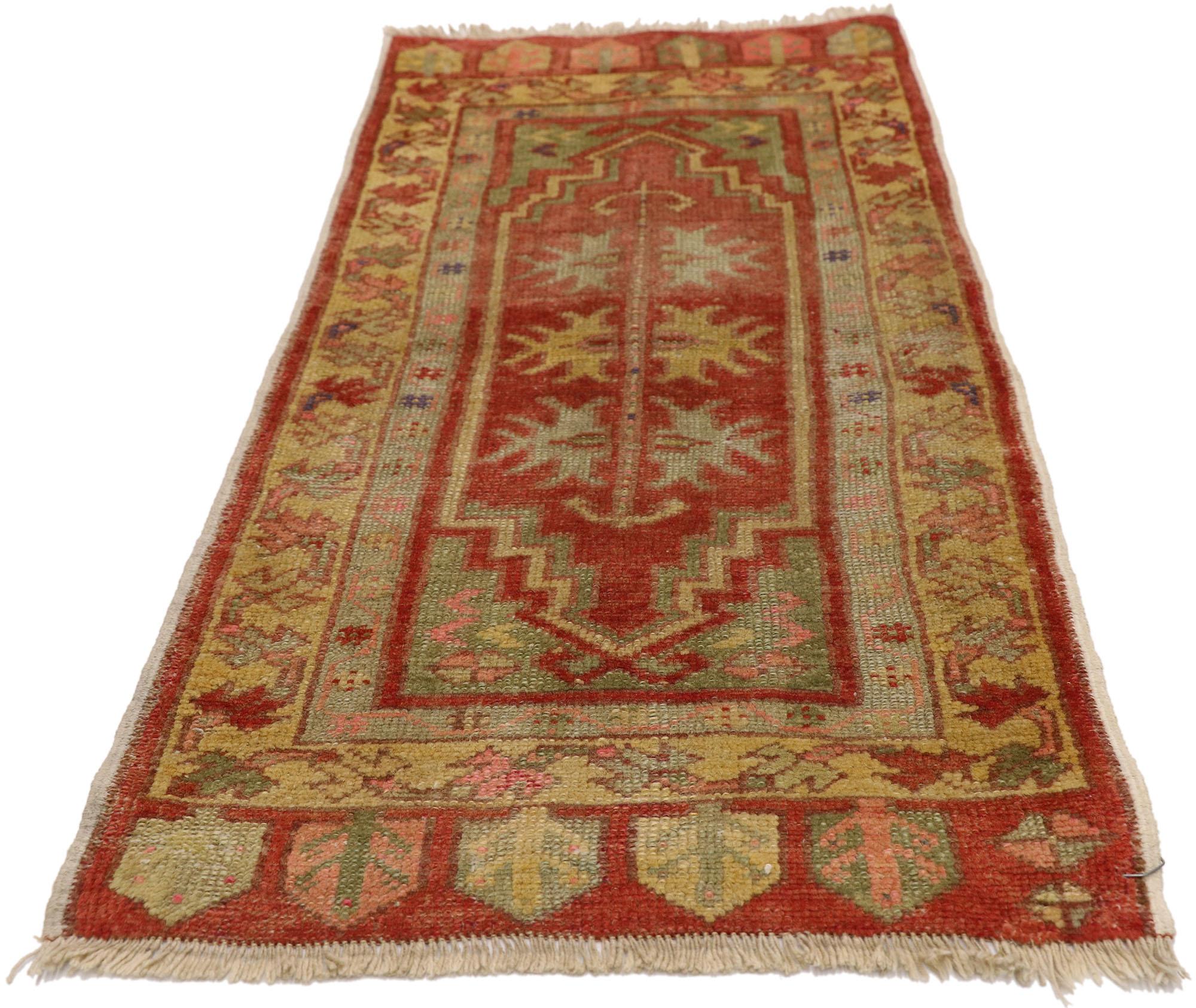 Oushak Vintage Turkish Carpet, Timeless Appeal Meets Stylish Durability For Sale