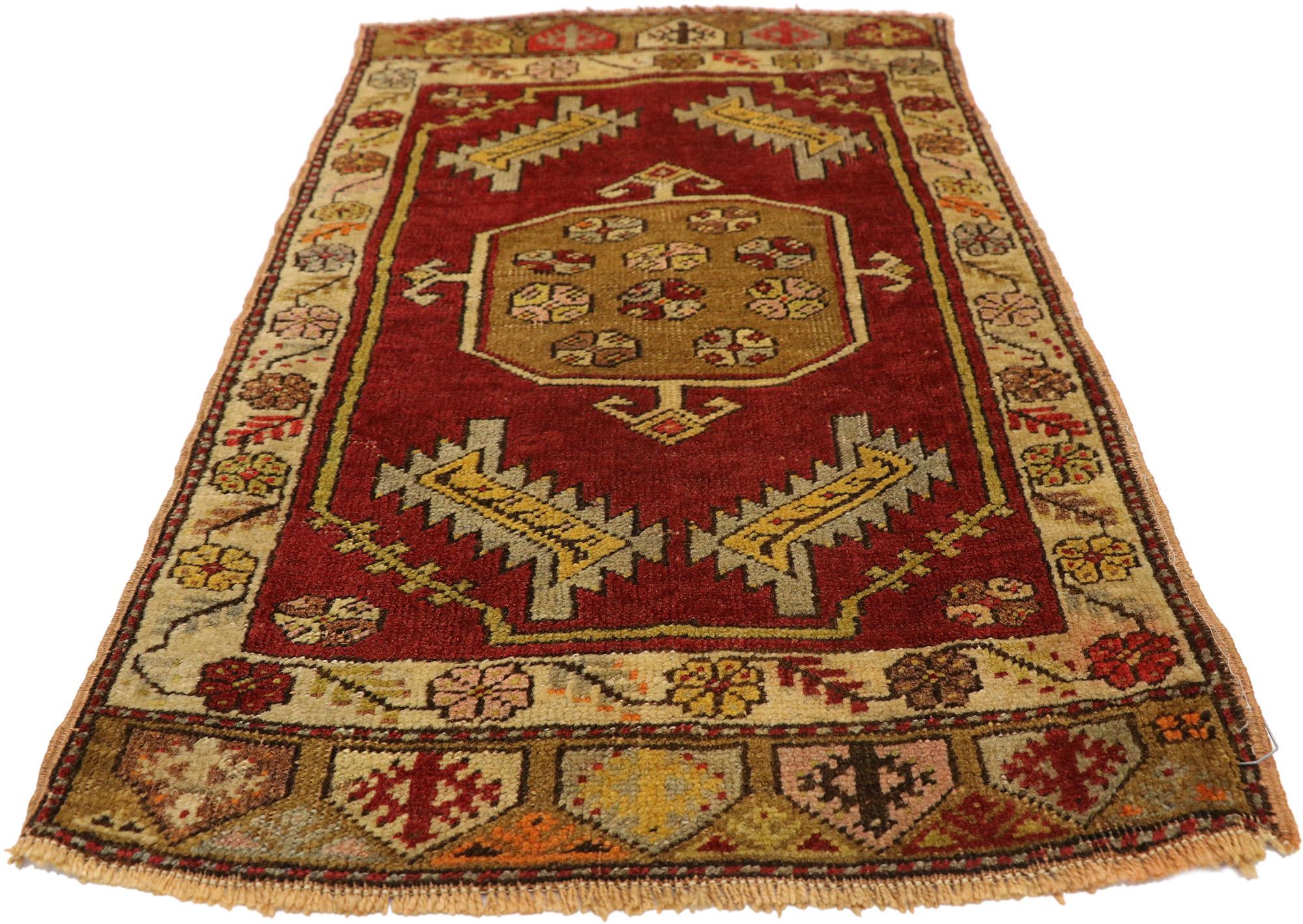 Oushak Vintage Turkish Carpet, Timeless Appeal Meets Stylish Durability For Sale