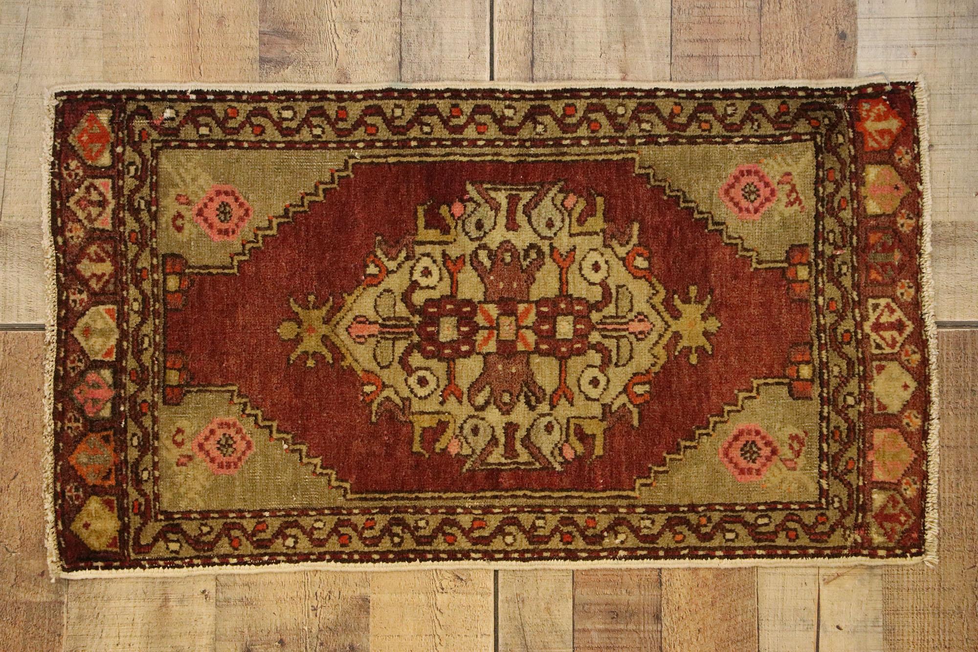 Oushak Vintage Turkish Carpet, Timeless Appeal Meets Stylish Durability For Sale