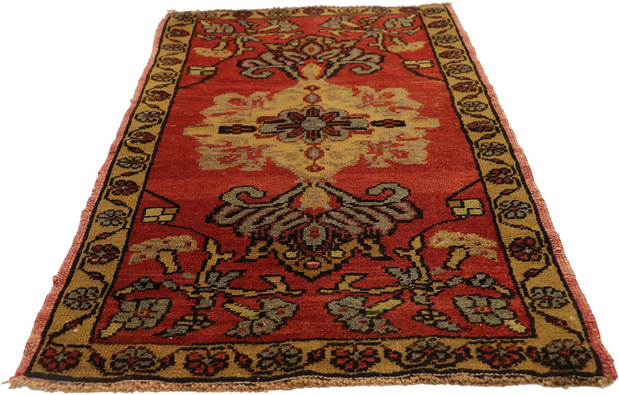 Oushak Vintage Turkish Carpet, Timeless Appeal Meets Stylish Durability For Sale