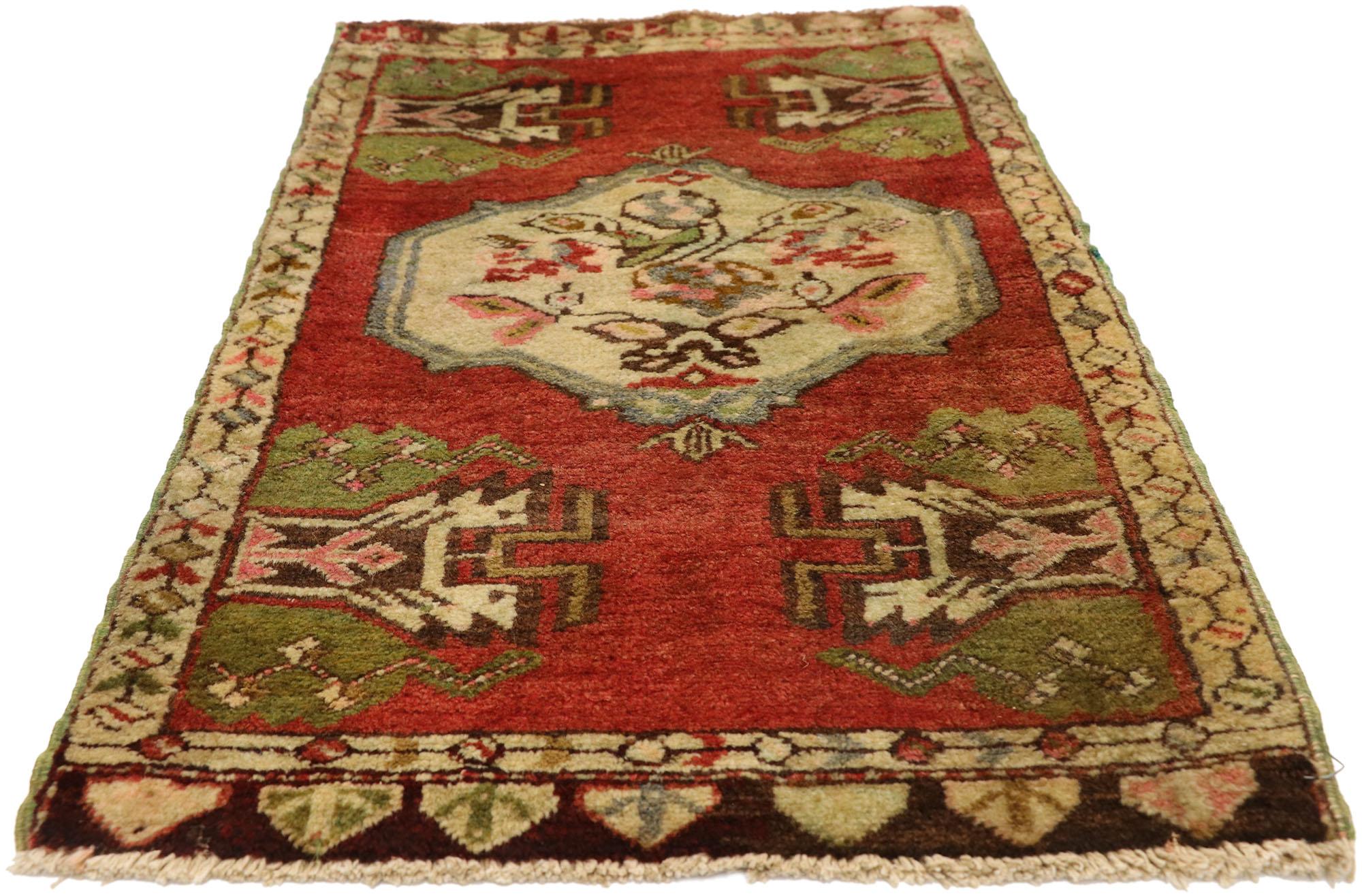 Oushak Vintage Turkish Carpet, Timeless Appeal Meets Stylish Durability For Sale