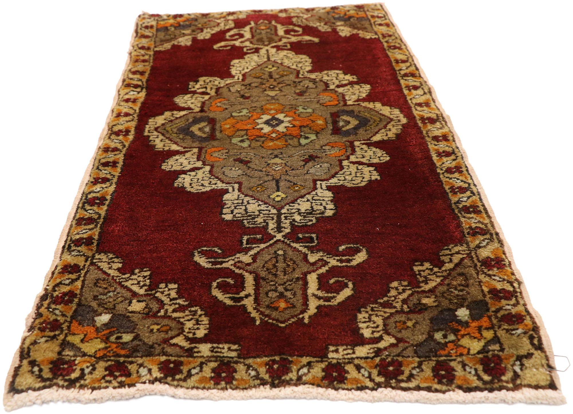 Oushak Tapis turc vintage, l'attrait intemporel rencontre la durabilité élégante en vente