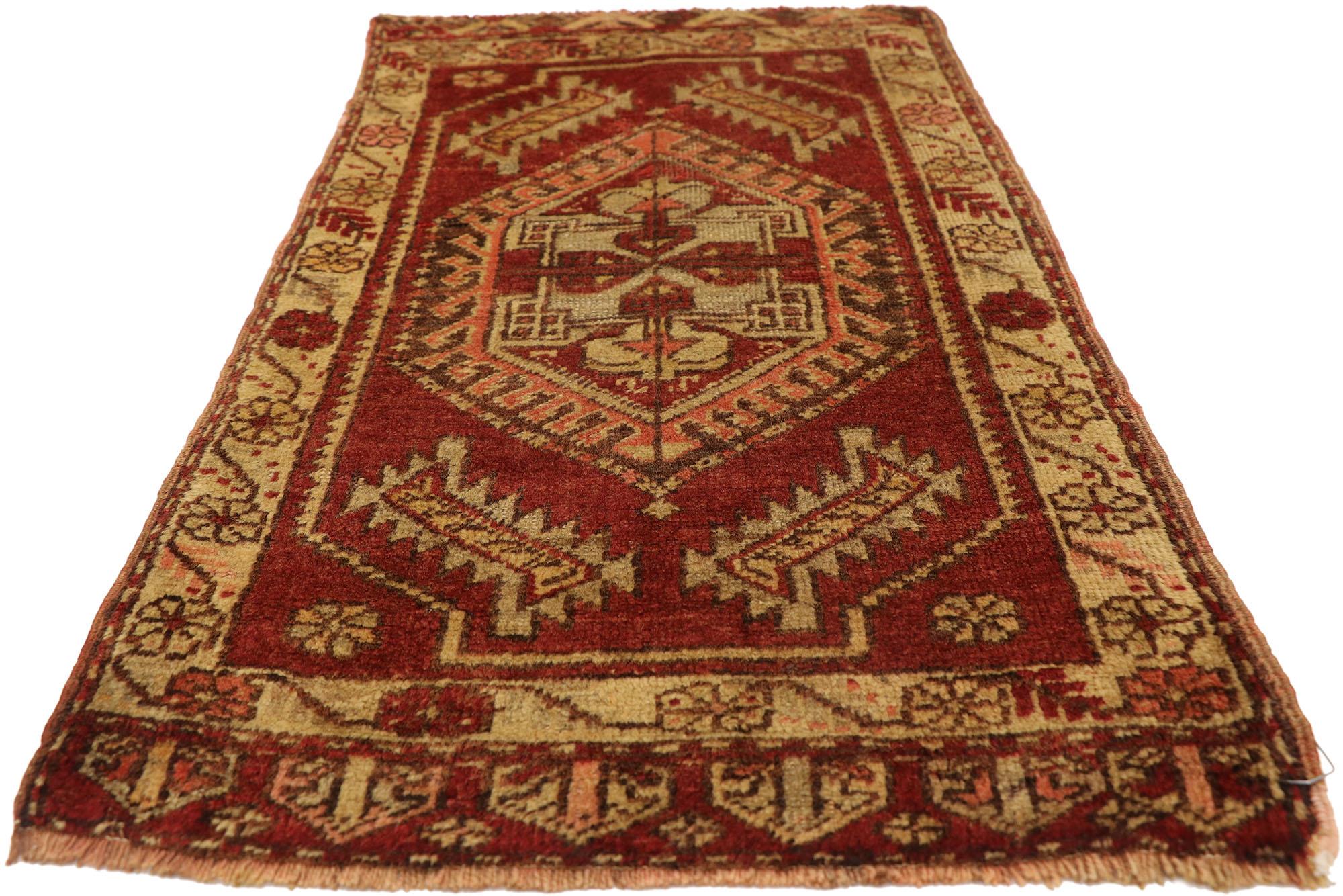 Oushak Vintage Turkish Carpet, Timeless Appeal Meets Stylish Durability For Sale