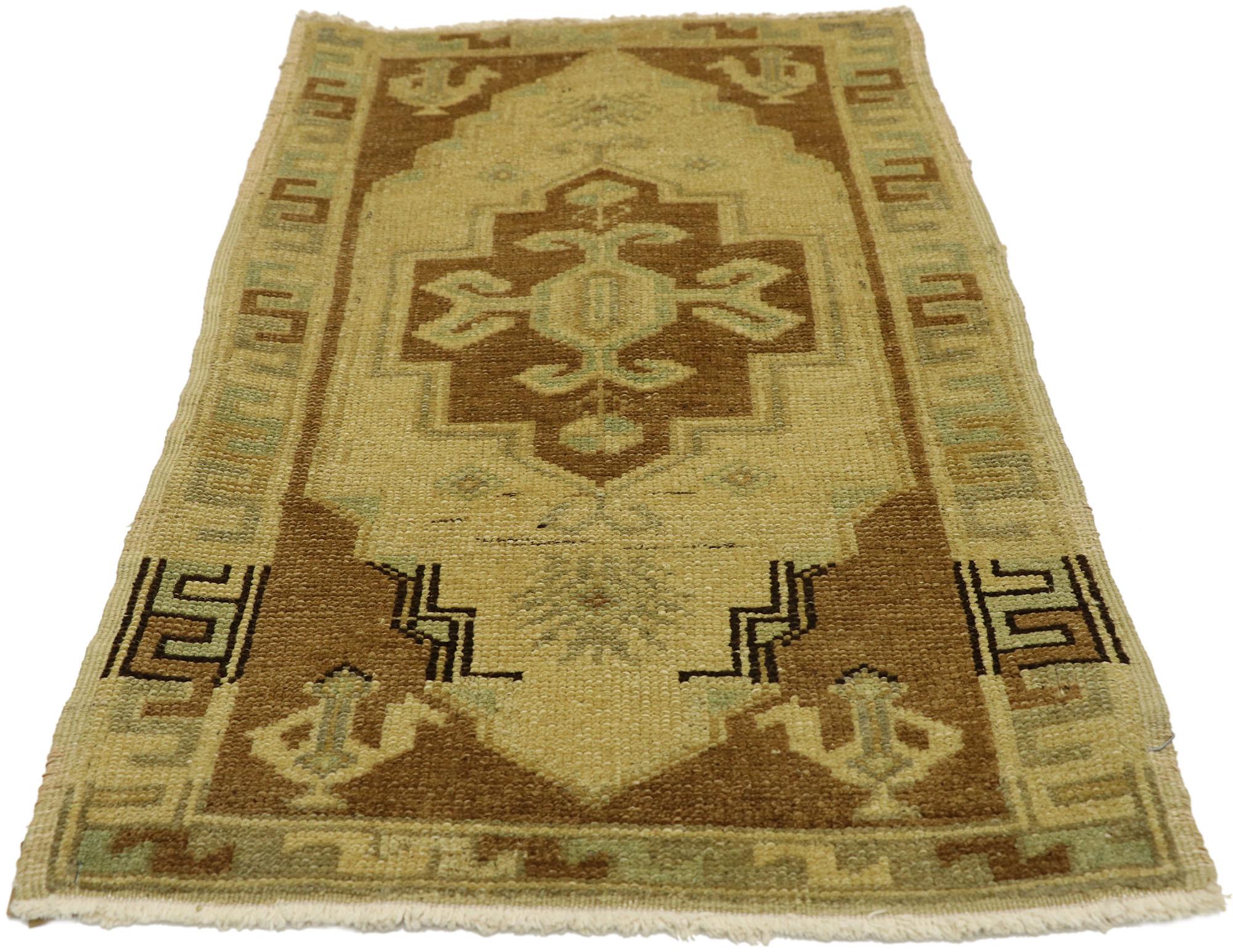 Oushak Vintage Turkish Carpet, Timeless Appeal Meets Stylish Durability For Sale
