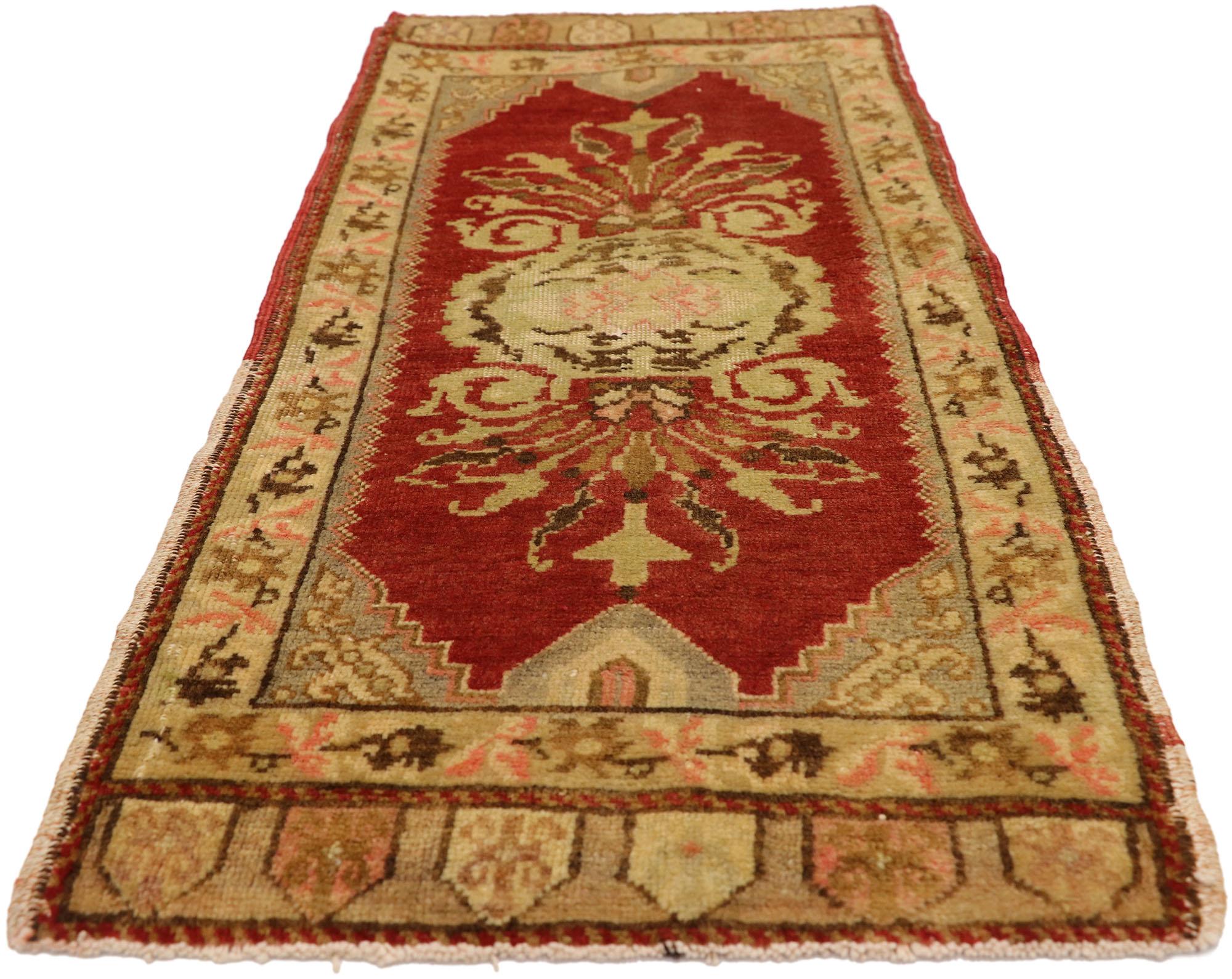 Oushak Vintage Turkish Carpet, Timeless Appeal Meets Stylish Durability For Sale