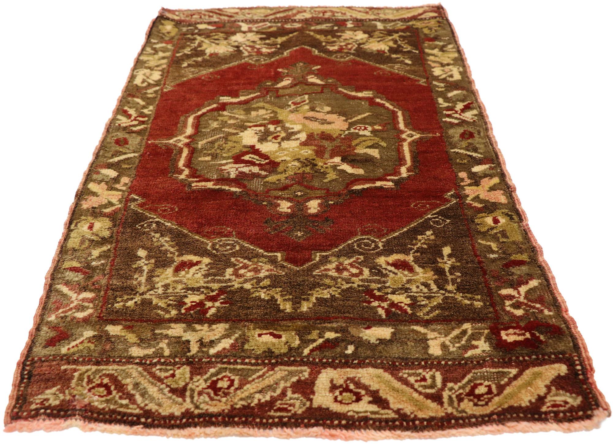 Oushak Vintage Turkish Carpet, Timeless Appeal Meets Stylish Durability For Sale
