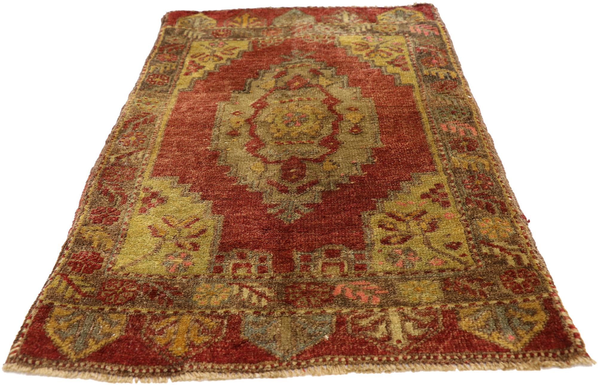 Oushak Vintage Turkish Carpet, Timeless Appeal Meets Stylish Durability For Sale