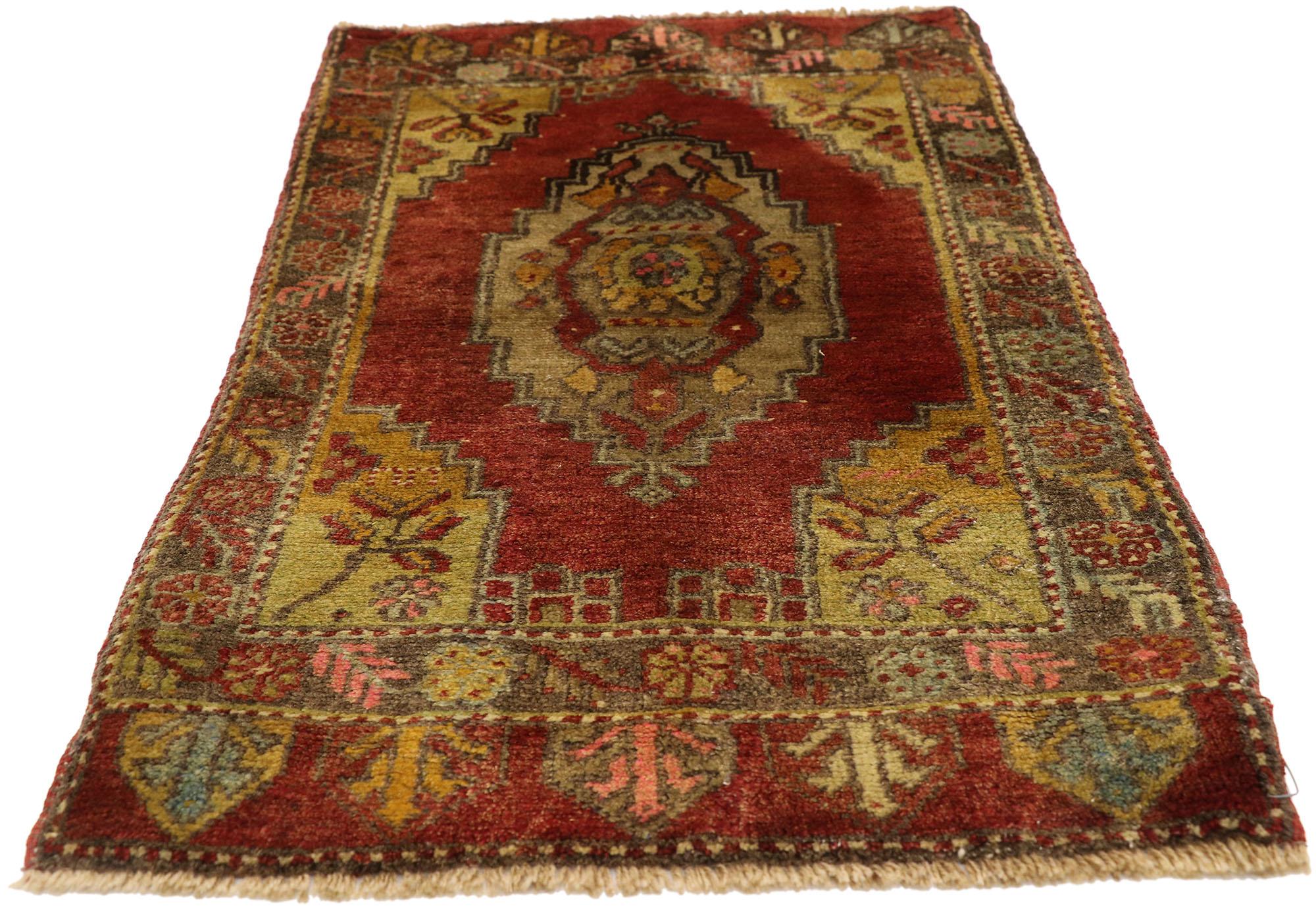 Oushak Vintage Turkish Carpet, Timeless Appeal Meets Stylish Durability For Sale